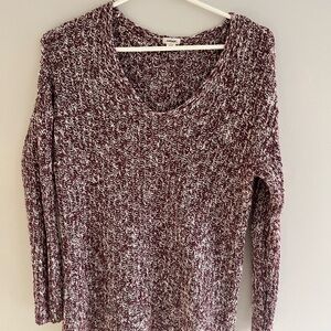 Garage Knits Sweater Red and White